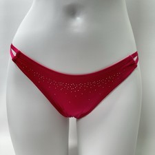 Vintage VICTORIAS SECRET Satin Double String Low Rise Bikini Panties Sz Small