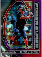 2020 Prizm Draft Picks Power Surge Red Purple Hyper PDP167 Austin Hendrick
