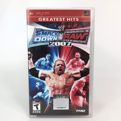 WWE SmackDown vs Raw 2007 PSP Greatest Hits CIB French Manual