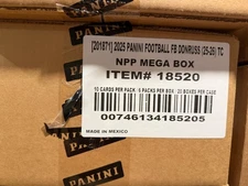 2025 Donruss Football NFL Factory Sealed 20 Box Mega Case