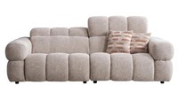Sofa 3-Sitzer Modern Beige Bequem Couch Polstersofa Design