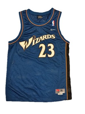 Nike Washington Wizards Michael Jordan NBA Jersey Blue Gold Black