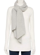 WOMENS SONOMA RIB STITCH SOLID BOUCLE SCARF