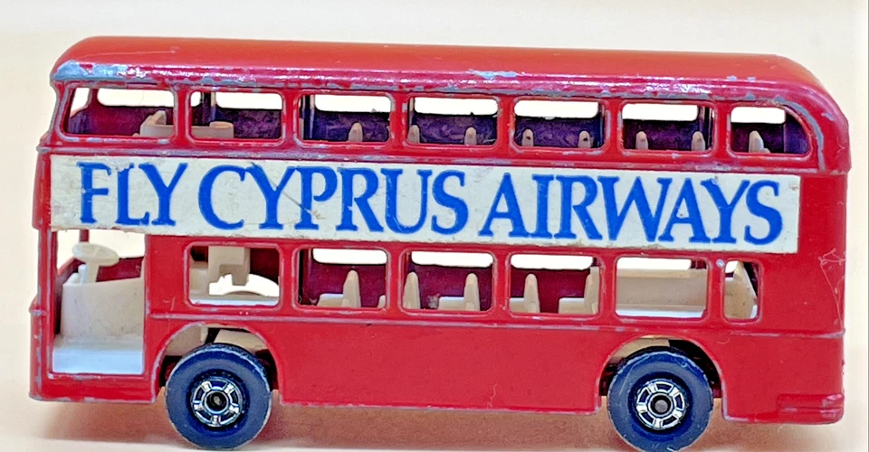 Matchbox Lesney No74 Daimler Bus Cyprus Airways Ultra Rare Vintage Diecast — 第 4/4 张图片