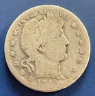 1916 Barber Quarter - About Good (AG)  as pictured