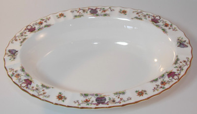 Royal Worcester 10 3/8'' Pekin Bone China ovale Gemüse Servierschale um 1970 sehr guter Zustand