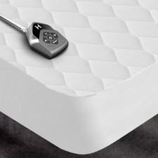 Biddeford Twin Electric Heated Quilted Mattress Pad: 10 Heat Settings,