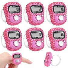 6 Pcs Electronic Finger Clicker Counter Tally Beads for Prayer Golf Knitting