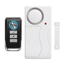 Wireless Magnetic Sensor Door Window Burglar Alarm with Remote Control Home Shop