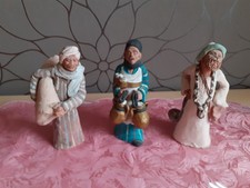 Vintage Tonfiguren - handgefertigt - &Auml;gypten