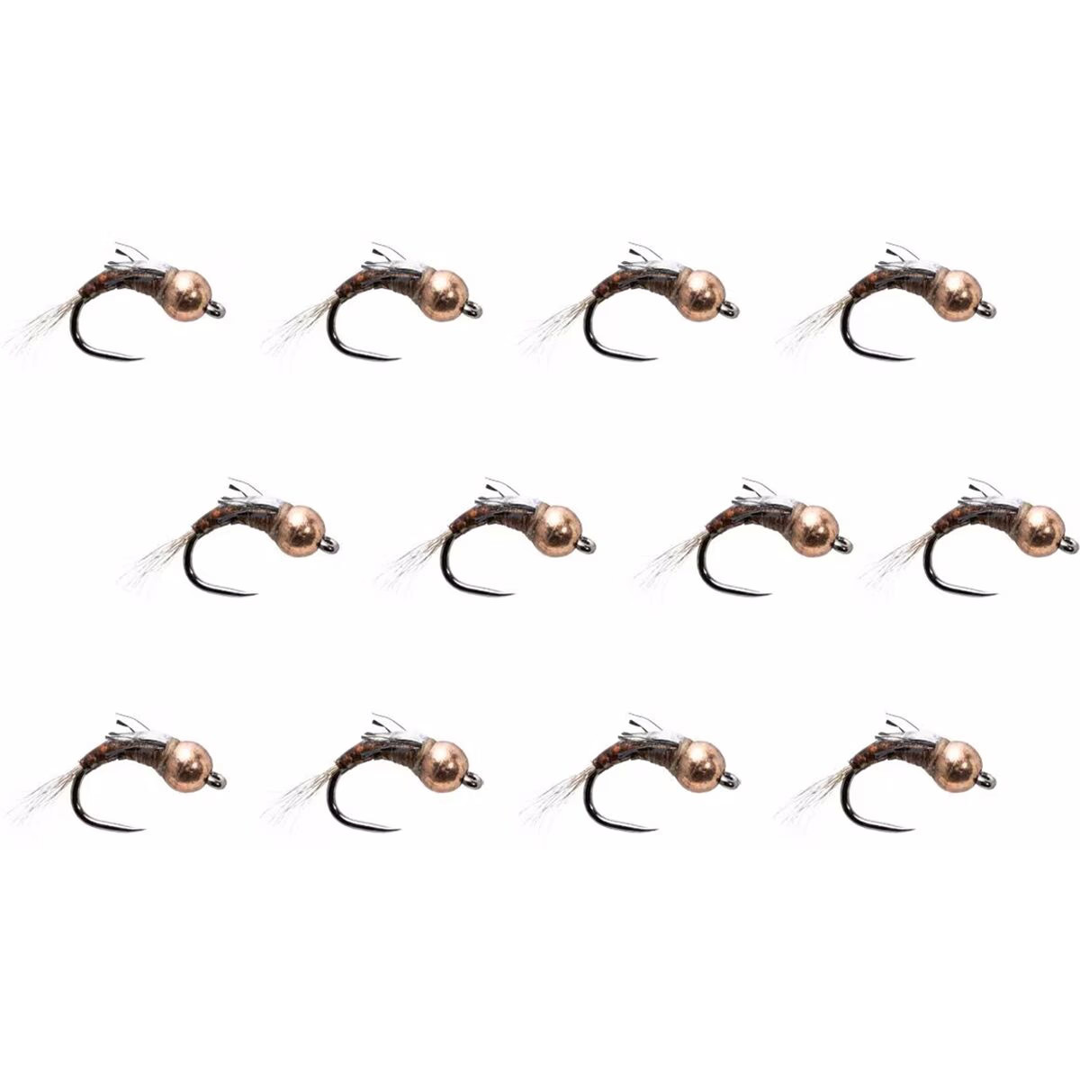 Montana Fly Company Juans Tungsten High Def - 12 упаковок коричневого цвета, №20