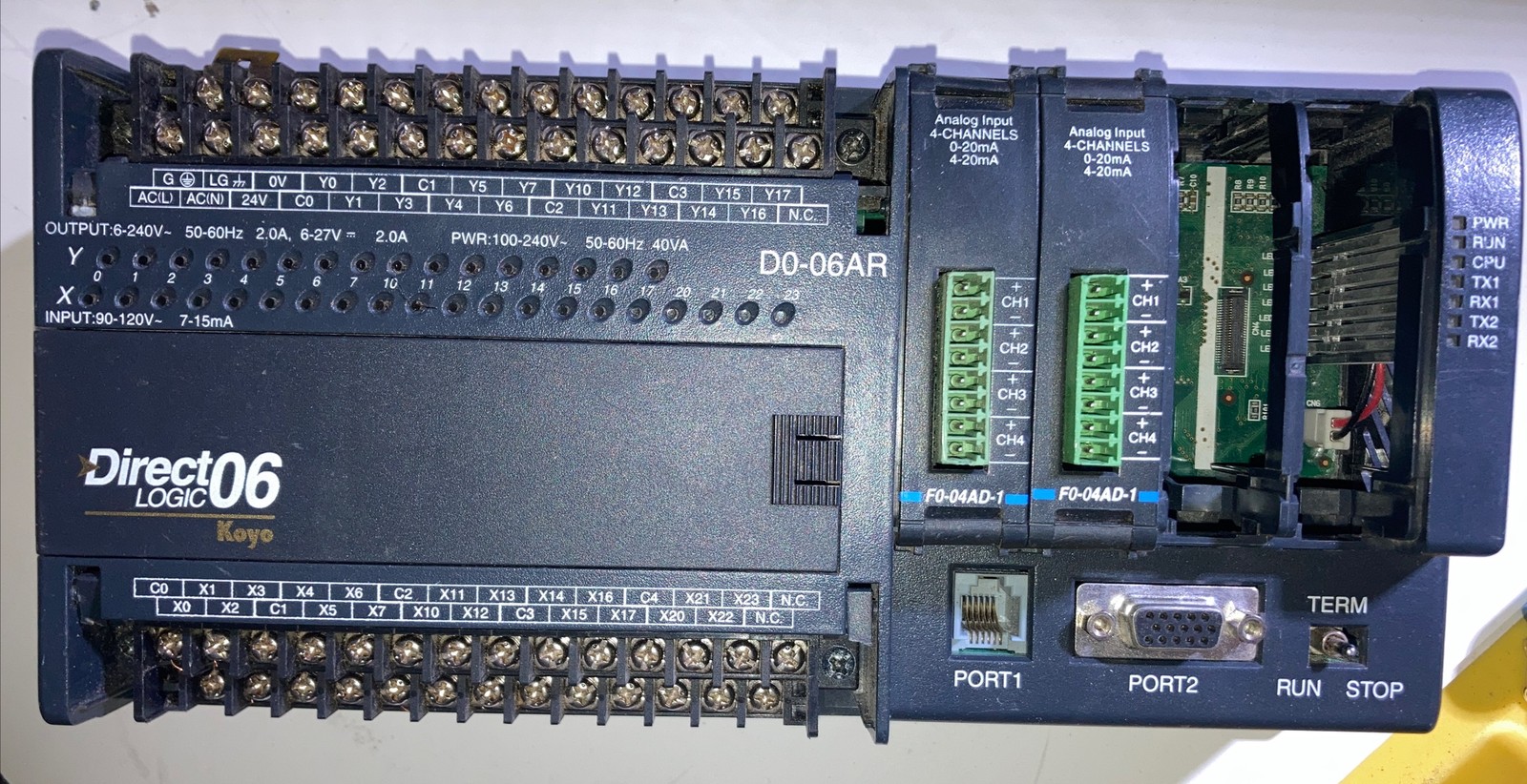 Direct Logic 06 D0-06AR, Automation direct For Parts Or Repair Only (Untested)