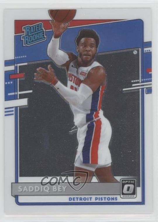 2020-21 Panini Donruss Optic Rated Rookie Saddiq Bey #169 Rookie RC