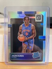2022-23 Donruss Optic Jalen Duren RC! Silver Holo Refractor!! Detroit Pistons!!