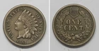 X7386  1861 Indian Head Cent Penny 1c, VF