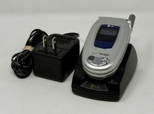 LG VX6000 - Silver and Blue  Verizon  Very Rare Cellular Flip Phone - Bundled