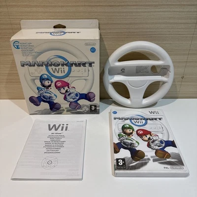 Mario Kart Nintendo Wii Big Box Edition Includes Wheel and Game Complete - Image 1 of 4