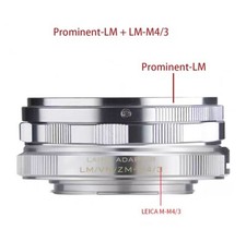 LAINA Focus Helicoid adapter for Voigtlander Prominent 50mm Lens to M4/3 mount