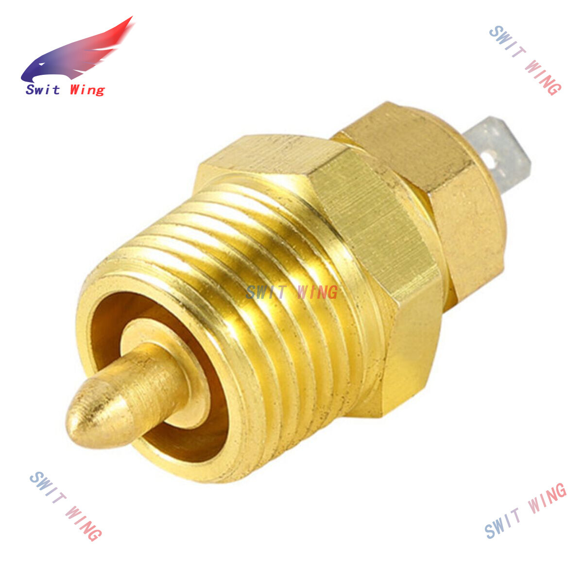 Brass Electric Radiator Fan Thermostat Switch for Car Engine Cooling-image