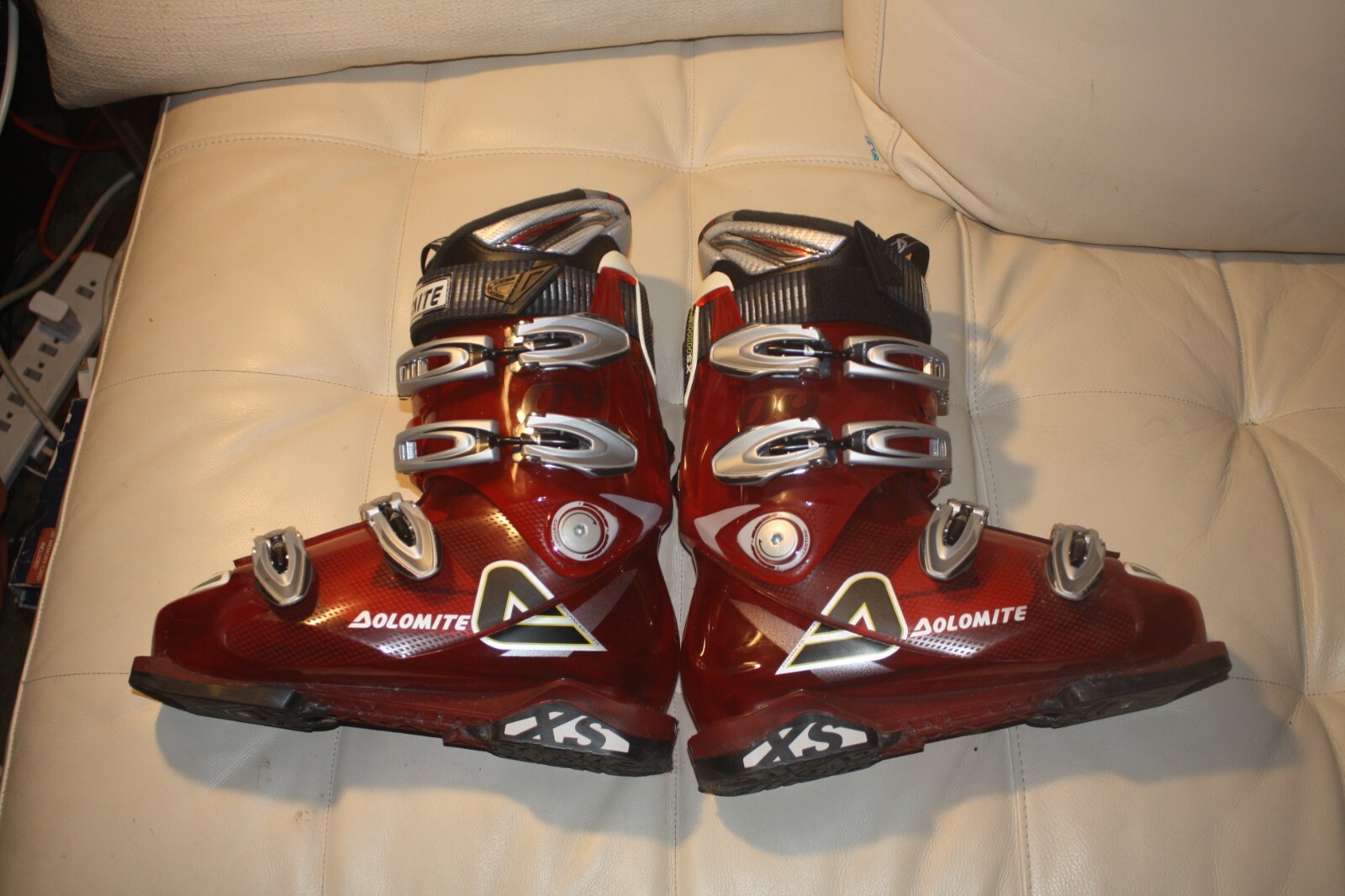SALOMON Scarponi da sci Dolomite Red XS Nine US uomo 8 306mm 26.0 mondo made in Italy