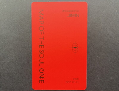 BTS-MAP OF THE SOUL ON:E BLU RAY OFFICIAL PHOTO CARD JIMIN | eBay