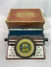 Toy Simplex Typewriter Model R Early 1900s
