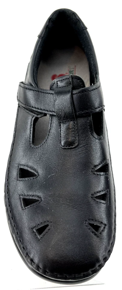 Zapatos mocasines SAS Tripad Comfort Roamer de cuero negro con correa en T para mujer EE. UU. 6,5 Foto 3 de 4