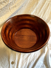 Large wooden salad serving bowl