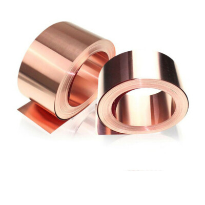 99.9% Pure Kupferblech 0.01-0.3mm Dünn Metall Platte Folie Rolle Breit 100-200mm