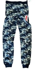 NEW Fila Kids Boys Joggers Navy Blue Comfy Cotton Pants Medium 10-12