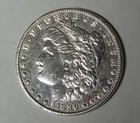 AU Detail 1886-P Morgan Silver Dollar Cleaned Polished Philadelphia Mint (mrmtb4 — photo 1