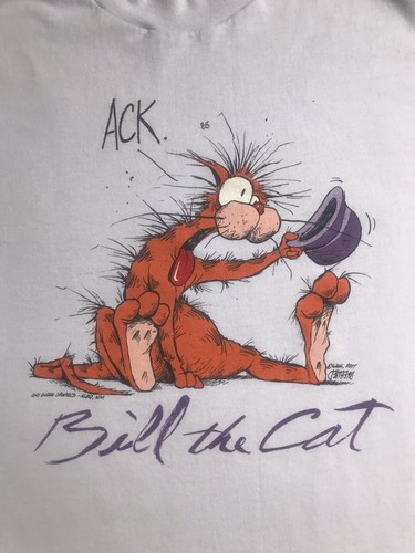 VINTAGE Bloom County BILL THE CAT Size 