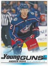 2019-20 UPPER DECK HOCKEY #452 ANDREW PEEKE YOUNG GUNS - NEAR MINT+/MINT