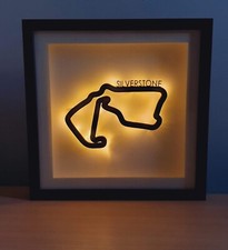 F1 Track LED Illuminated Framed Wall Art - Circuit Collection, Grand Prix Motors