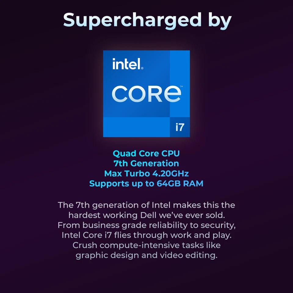 HP Desktop Computer PC i7 - up to 64GB RAM, 2TB SSD, Windows 10/11 Pro - WIFI BT - Image 2 of 4