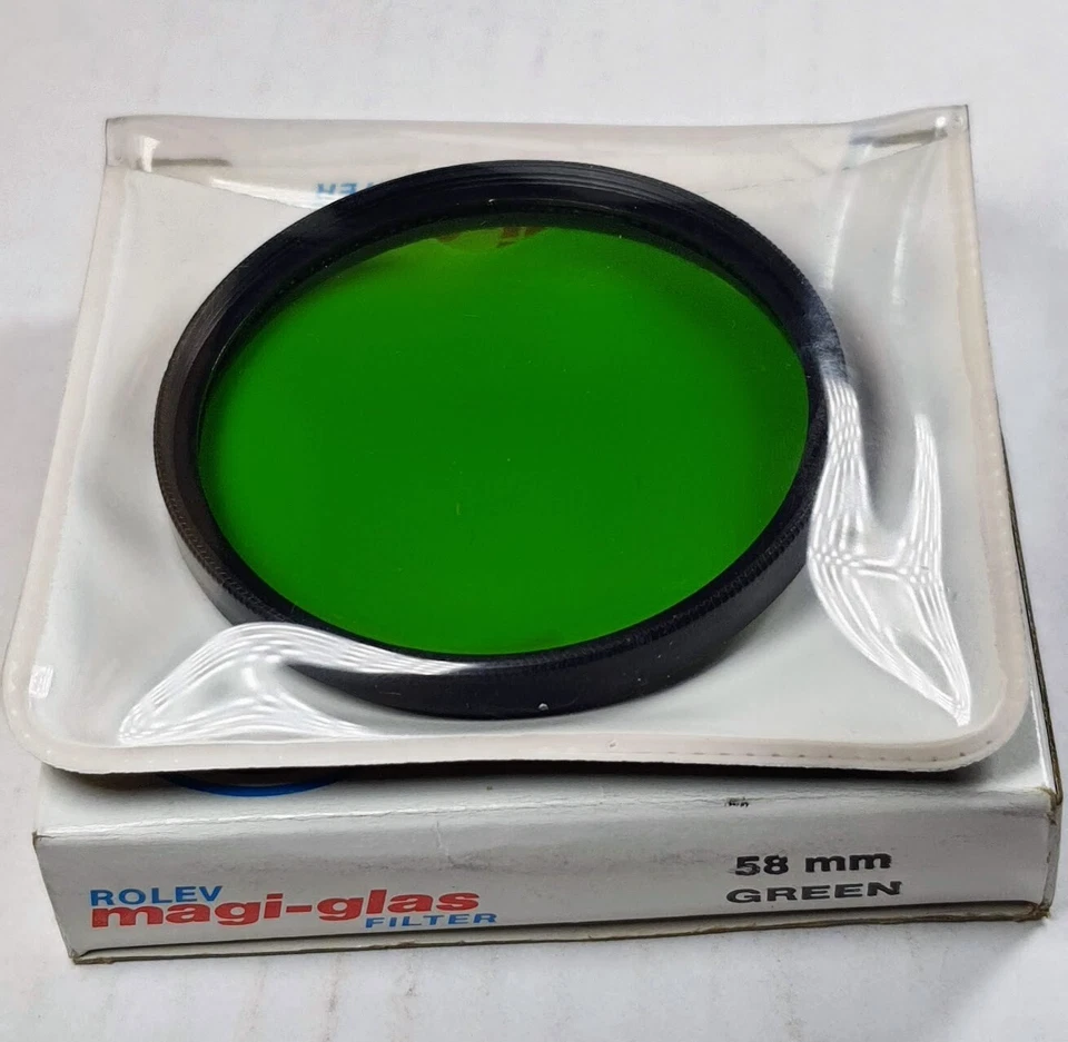 58mm Green 11 PO1 German Glass Lens Color Conversion Filter 58 mm Rolev - Image 2 of 4