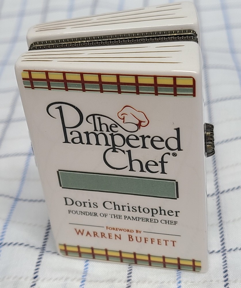 Vintage Pampered Chef Porcelain Trinket Box for Directors, Perfect Collectible Gift