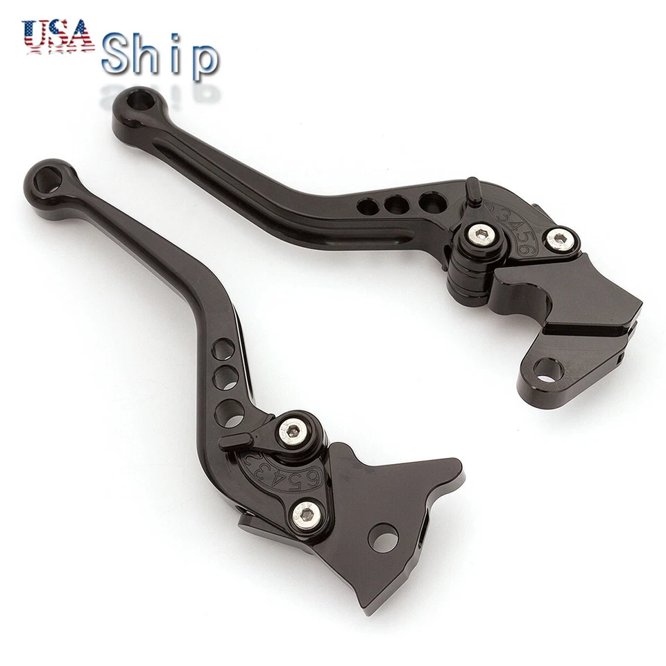 Black Brake Clutch Levers For Kawasaki KLR250 1991-2008 KLR650 1987-2007 CNC - Изображение 4 из 4