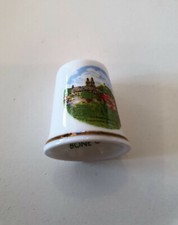 Porzellan Fingerhut mit Goldrand G&ouml;&szlig;weinstein Fr&auml;nkische Schweiz 27mm