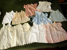 Lot of fragile exquisite antique Edwardian/Victorian Baby dresses /Embroidery