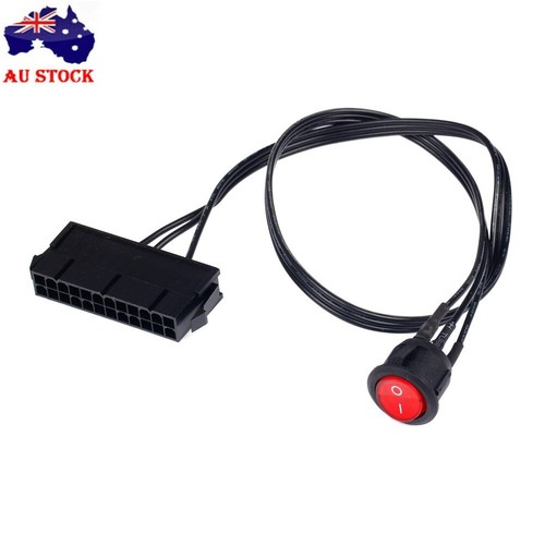 24-Pin Female ATX PSU Power Supply Starter Tester Start up Jumper ON ...