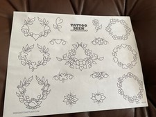 Vintage Tattoo flash art sheet tattoo seen Da Bronx lot 88 