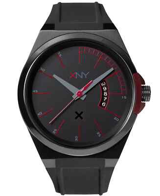 XNY Watch, Men's Urban Expedition Black Polyurethane Strap 44mm BV8022X1