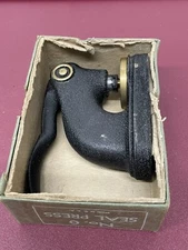 Vintage Cast Iron Desk Seal Press Embosser Original Box NO. 0
