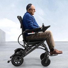 Foldable Electric Wheelchairs Intelligent Lightweight Wheelchair For Airline US