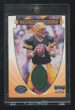 1999 PLAYOFF MOMENTUM BRETT FAVRE DUAL GAME JERSEY TEAM THEARDS SP RARE  HOF