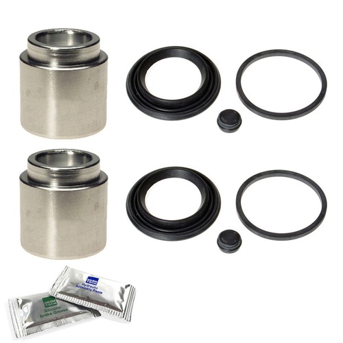 2x FRONT BRAKE CALIPER REBUILD KIT PISTON FITS FORD FIESTA MK1 7783