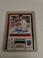 2017 PANINI CONTENDERS SEASON TICKET AUTO PARALLEL JOHNNY AIELLO 052/100