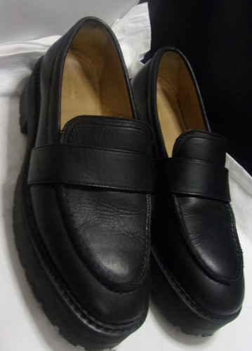 & Other Stories Women's Black Leather Lug Chunky Sole Loafers Women EU 41 /US 10 - Picture 3 of 15