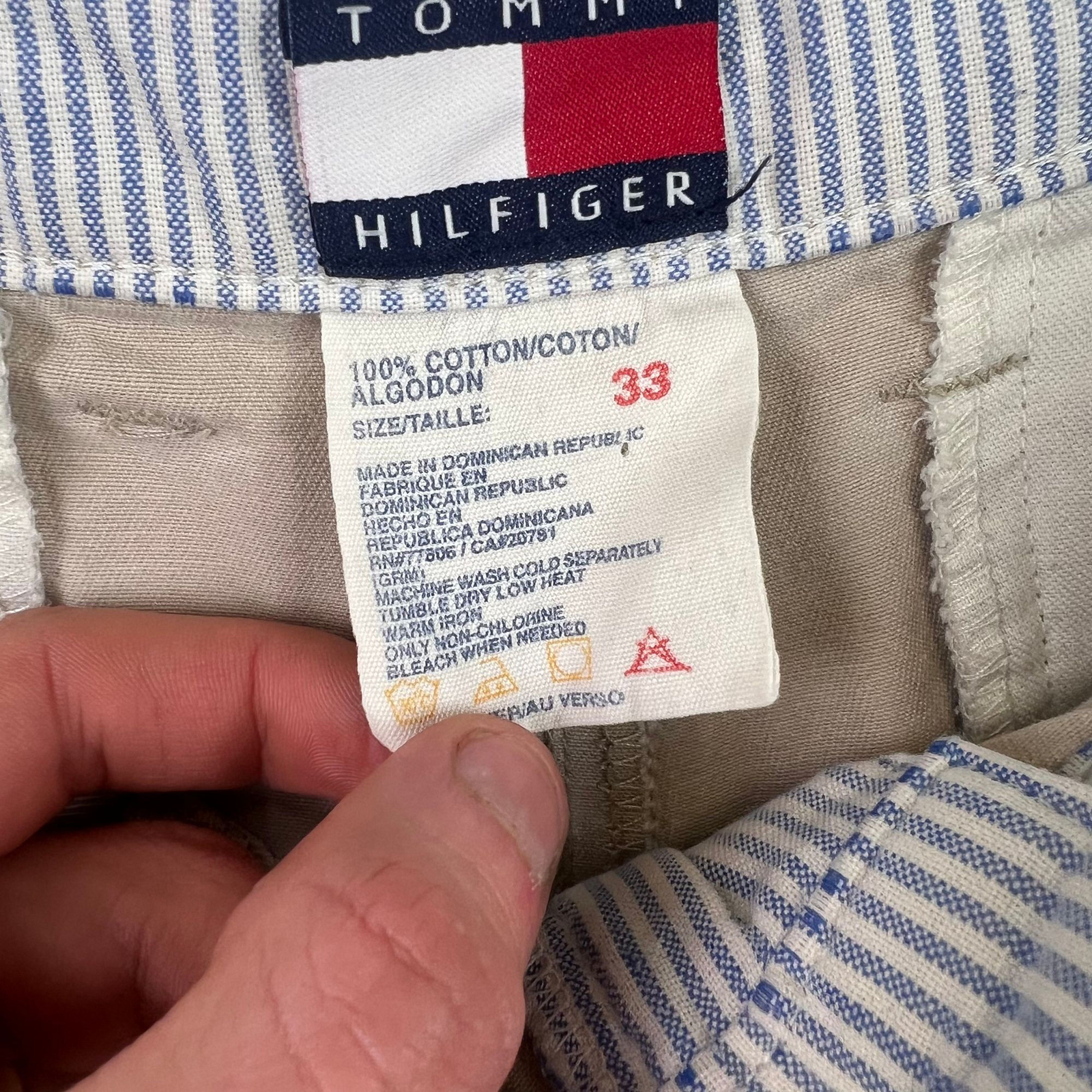 Tommy Hilfiger Chino Shorts Beige Cotton Waist 33 image 4